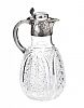 CUT GLASS AND SILVER CLARET JUG at Ross's Online Art Auctions