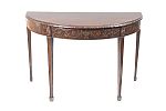 GEORGIAN DEMI LUNE CONSOLE TABLE at Ross's Online Art Auctions