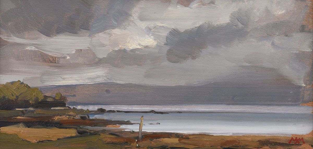 LOUGH SWILLY, LOOKING TOWARDS INCH ISLAND, DONEGAL by Martin Mooney at Ross's Online Art Auctions