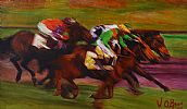 THE RUN IN by Vincent O'Brien at Ross's Online Art Auctions
