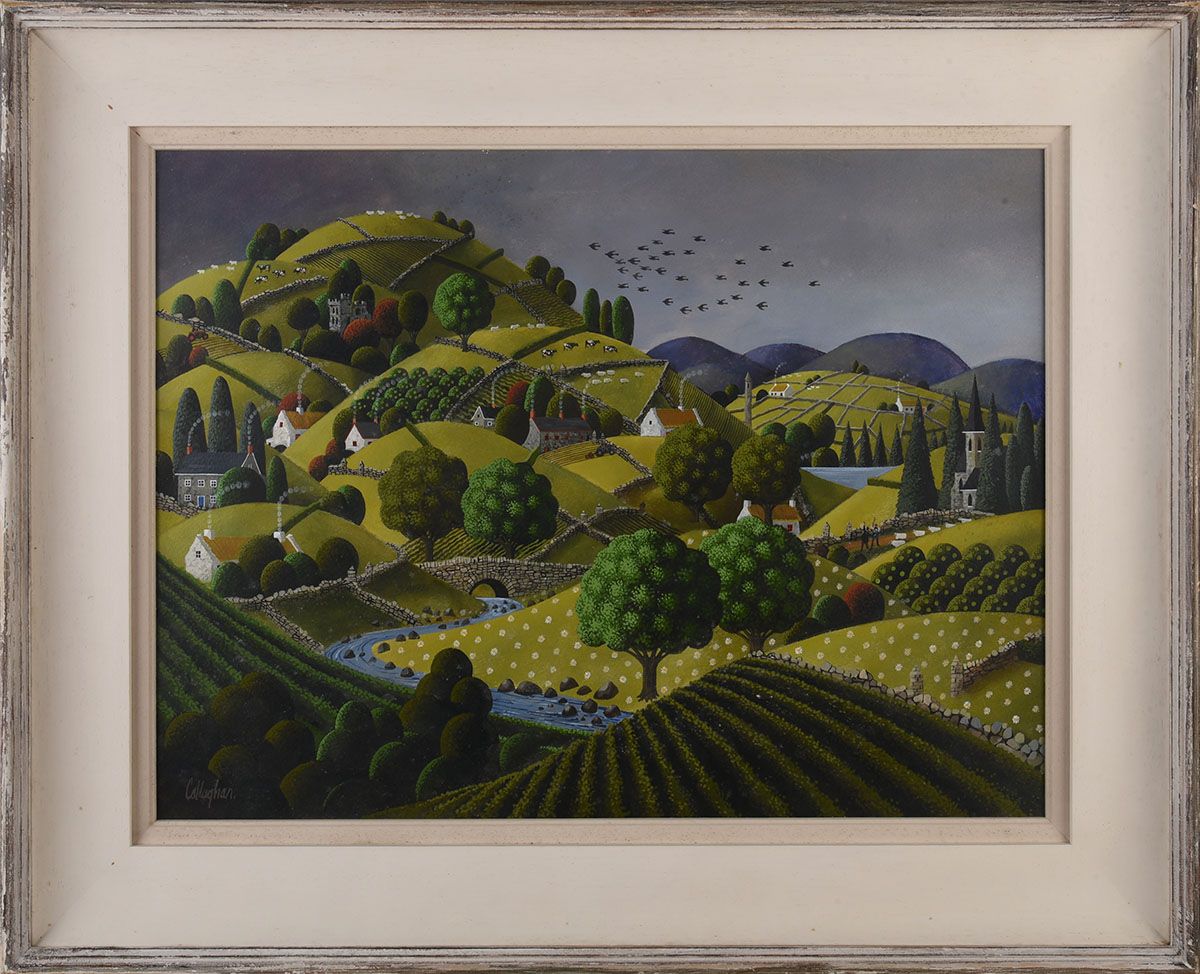 THE WINDING RIVER by George Callaghan at Ross's Online Art Auctions