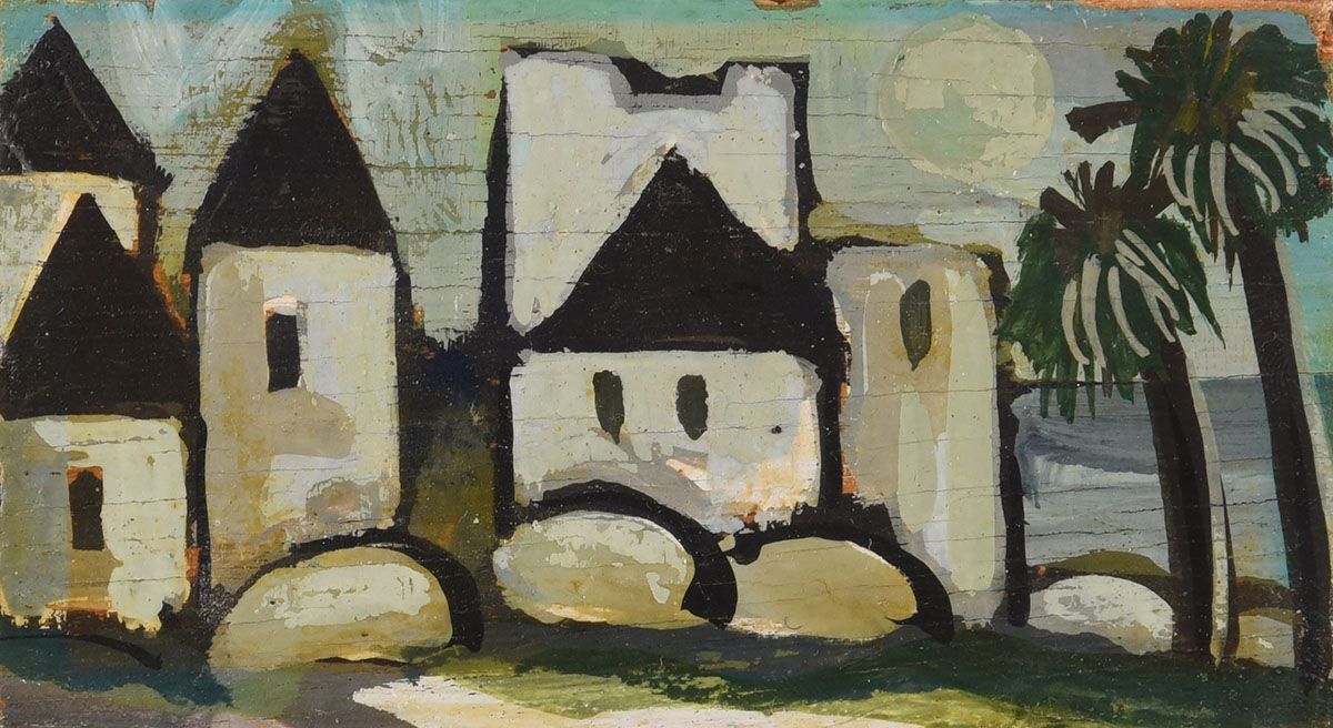 THE OLD VILLAGE by Markey Robinson at Ross's Online Art Auctions