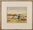FARM BUILDINGS , CUSHENDUN by Harry G. Lees at Ross's Online Art Auctions