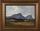 TOWARDS ERRIGAL FROM DUNFANAGHY, DONEGAL by Frank McKelvey RHA RUA at Ross's Online Art Auctions