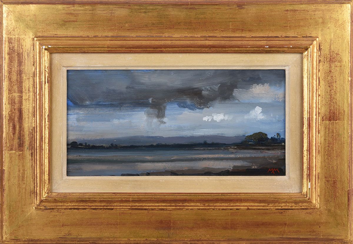 LOOKING TOWARDS THE FERRY HOUSE, LOUGH SWILLY, DONEGAL by Martin Mooney at Ross's Online Art Auctions