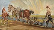 PLOUGHING by Irish School at Ross's Online Art Auctions