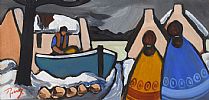 MENDING THE BOAT by J.P. Rooney at Ross's Online Art Auctions