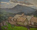 IRISH COTTAGES by Georgina Moutray Kyle RUA at Ross's Online Art Auctions