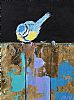 BLUE TIT ON THE FENCE by Eileen McKeown at Ross's Online Art Auctions