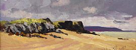 BUNCRANA BEACH FROM LINSFORT, LOOKING SOUTH by Jim Holmes at Ross's Online Art Auctions
