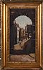 A STREET SCENE THROUGH AN ARCH by Anthony Klitz at Ross's Online Art Auctions