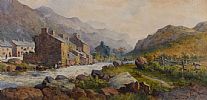 RIVER THROUGH THE DALES by E. Hutton at Ross's Online Art Auctions