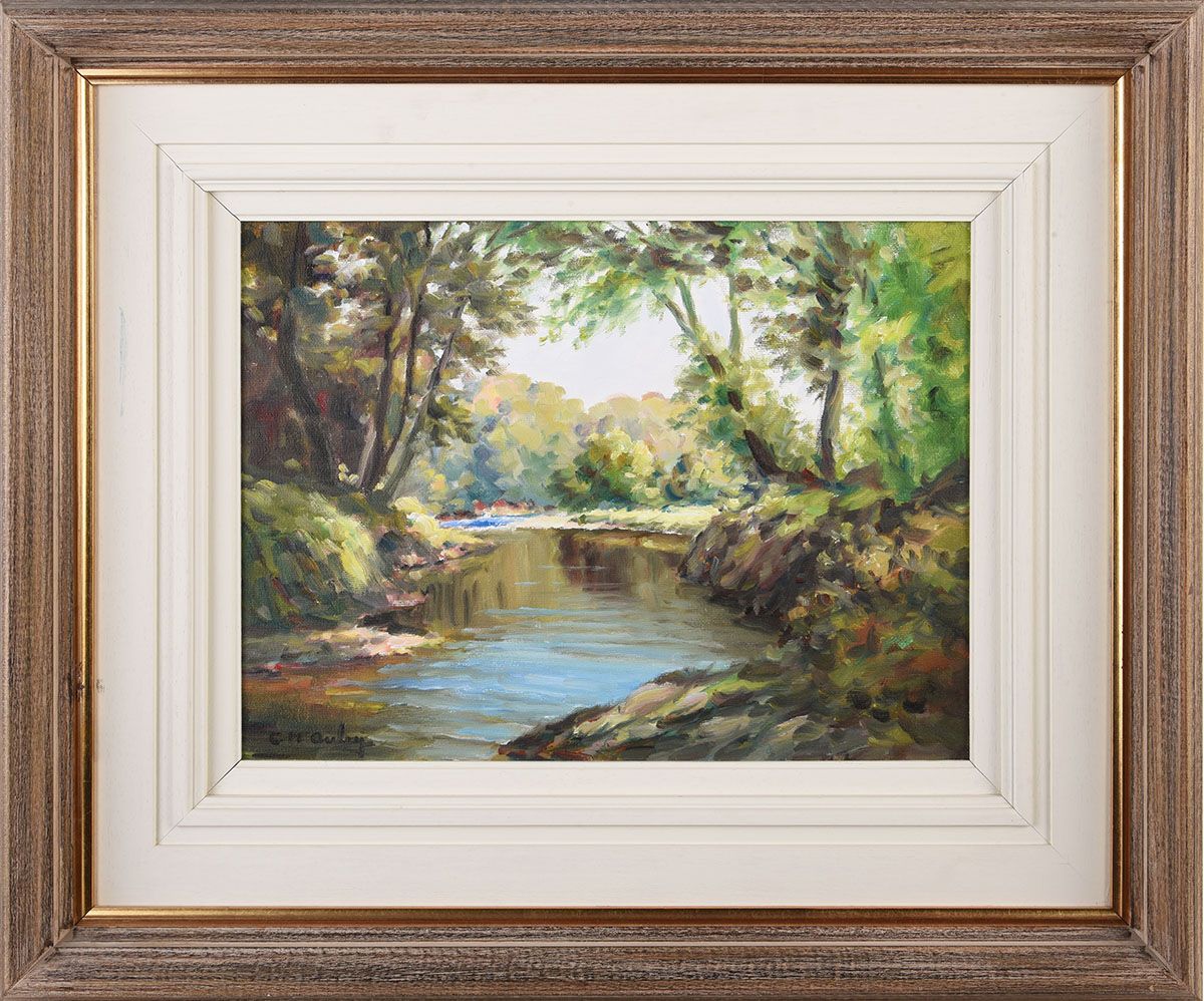THE RIVER DUN, COUNTY ANTRIM by Charles McAuley at Ross's Online Art Auctions