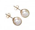 9CT GOLD CULTURED PEARL EARRINGS at Ross's Online Art Auctions