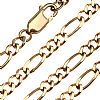 9CT GOLD FIGARO LINK NECKLACE at Ross's Online Art Auctions