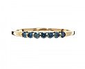 9CT GOLD BLUE DIAMOND BAND at Ross's Online Art Auctions