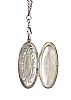 SILVER ONYX LOCKET ON CHAIN at Ross's Online Art Auctions