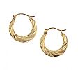 THREE PAIRS OF 9CT GOLD EARRINGS 
 at Ross's Online Art Auctions