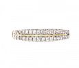 18CT GOLD DIAMOND HALF ETERNITY RING 
 at Ross's Online Art Auctions