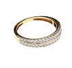18CT GOLD DIAMOND HALF ETERNITY RING 
 at Ross's Online Art Auctions