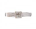 18CT WHITE GOLD FOUR STONE DIAMOND RING 
 at Ross's Online Art Auctions