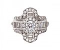14CT WHITE GOLD COSTUME RING at Ross's Online Art Auctions