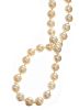 CULTURED PEARL STRAND WITH AMBER-SET CLASP at Ross's Online Art Auctions