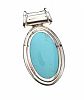 
STERLING SILVER TURQUOISE PENDANT 
 at Ross's Online Art Auctions