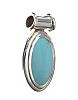 
STERLING SILVER TURQUOISE PENDANT 
 at Ross's Online Art Auctions