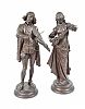 PAIR OF VICTORIAN BRONZED FIGURES at Ross's Online Art Auctions