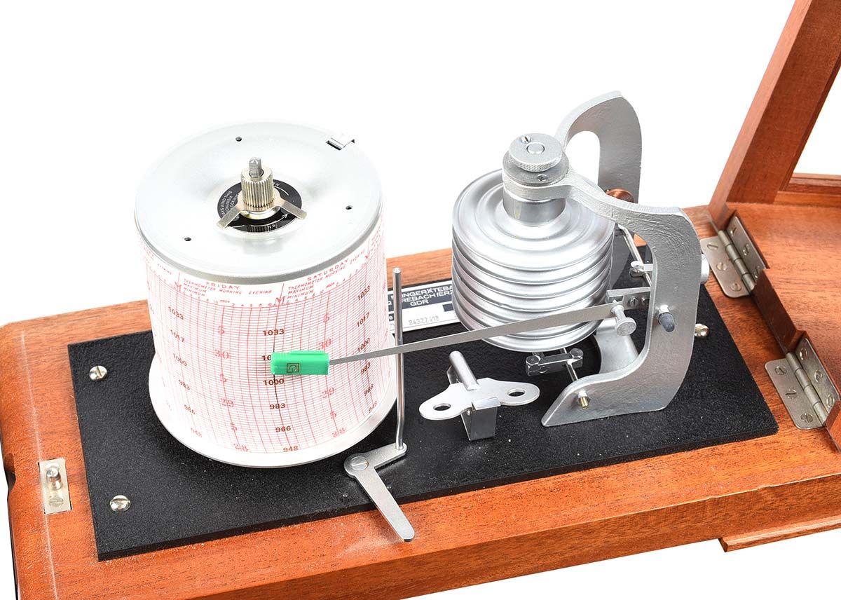 CASED BAROGRAPH at Ross's Online Art Auctions