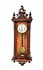 VICTORIAN DOUBLE WEIGHT VIENNA WALL CLOCK at Ross's Online Art Auctions