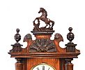 VICTORIAN DOUBLE WEIGHT VIENNA WALL CLOCK at Ross's Online Art Auctions