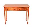 SERPENTINE FRONT MAHOGANY CONSOLE TABLE at Ross's Online Art Auctions