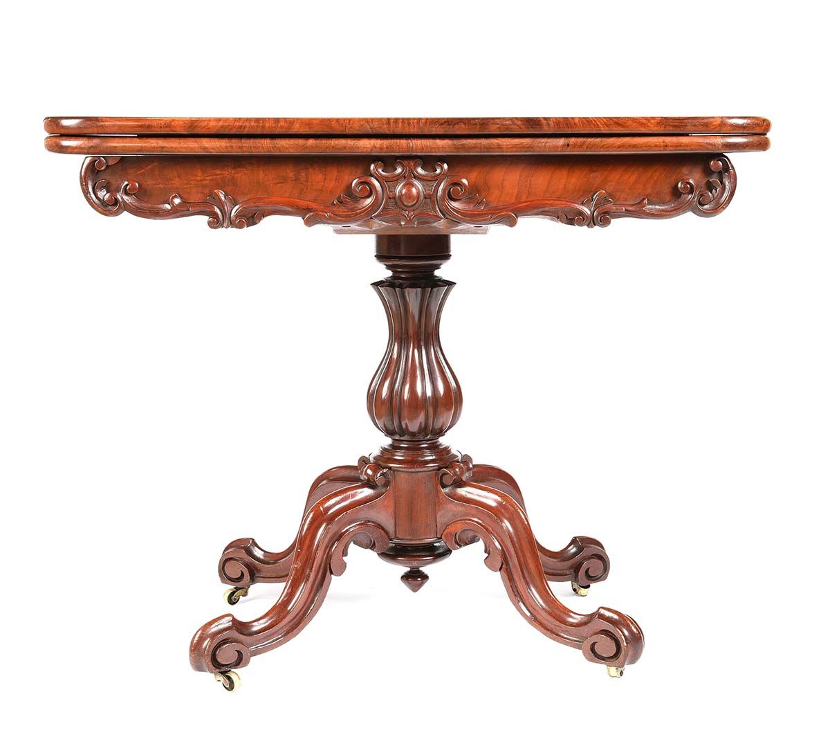 WILLIAM IV TURN OVER LEAF CARD TABLE at Ross's Online Art Auctions