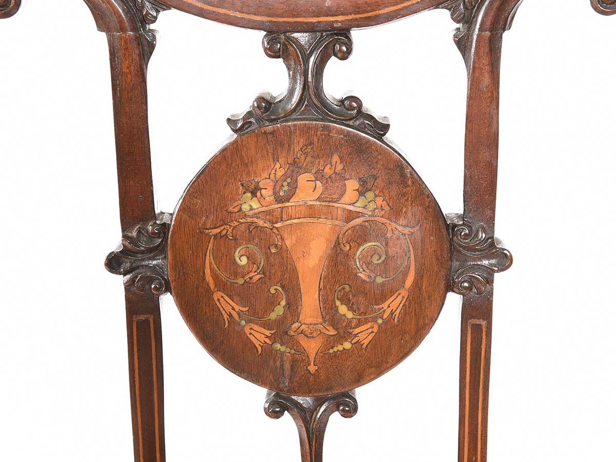 EDWARDIAN INLAID OCCASIONAL CHAIR at Ross's Online Art Auctions