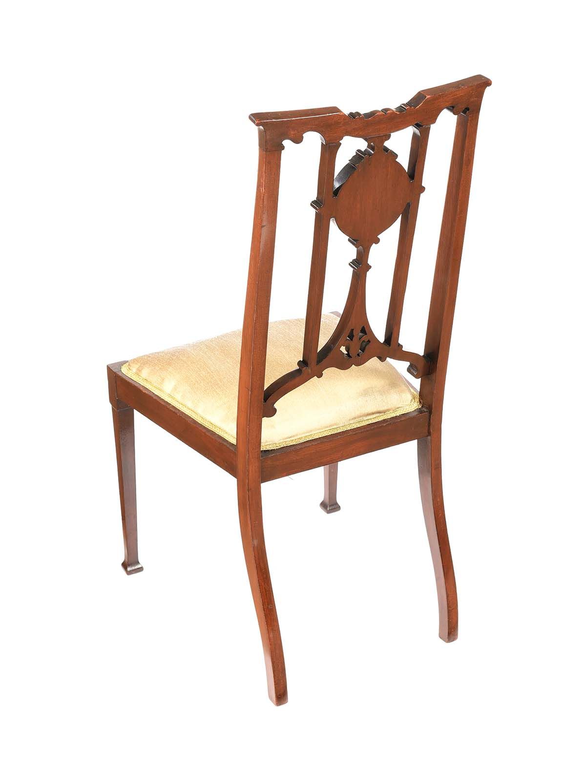EDWARDIAN INLAID OCCASIONAL CHAIR at Ross's Online Art Auctions