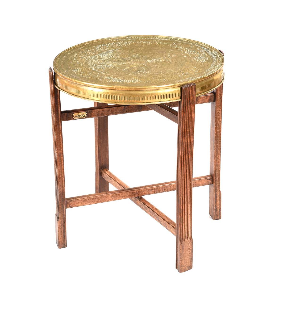 BRASS CAIRO TABLE at Ross's Online Art Auctions