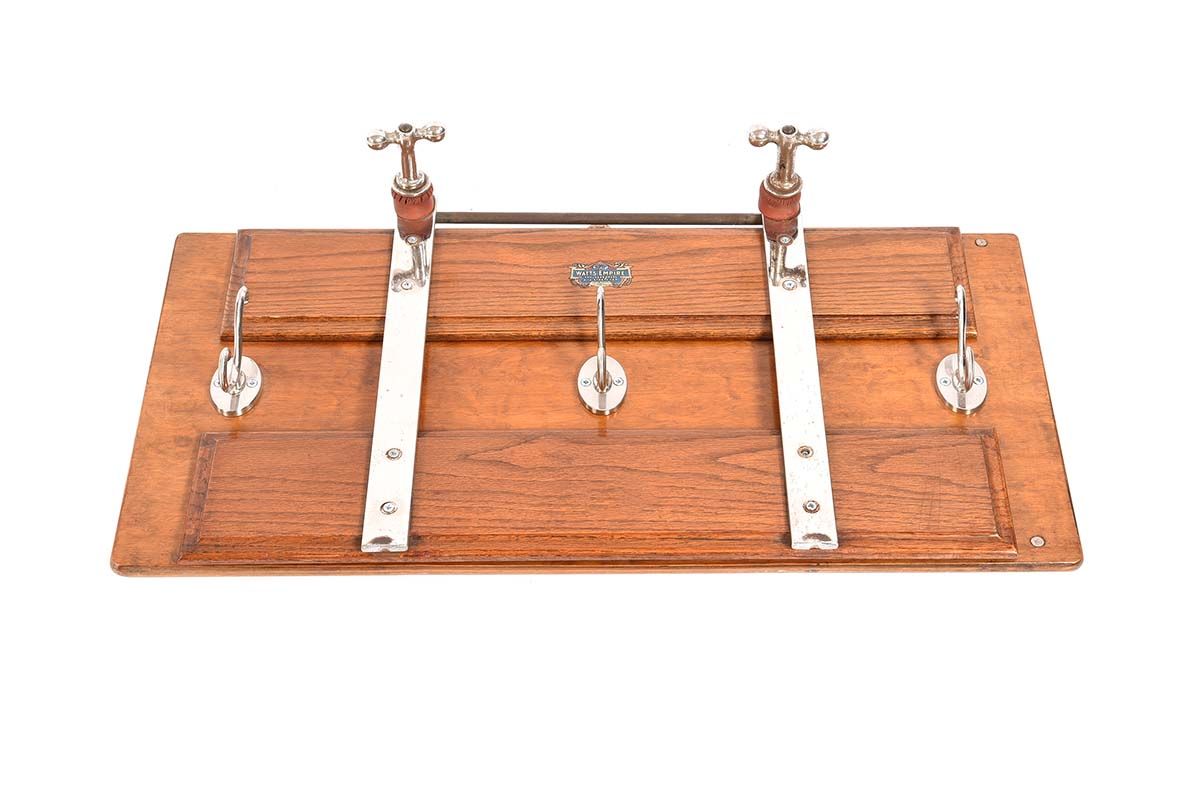 VINTAGE TROUSER PRESS CONVERTED TO A COAT RACK at Ross's Online Art Auctions