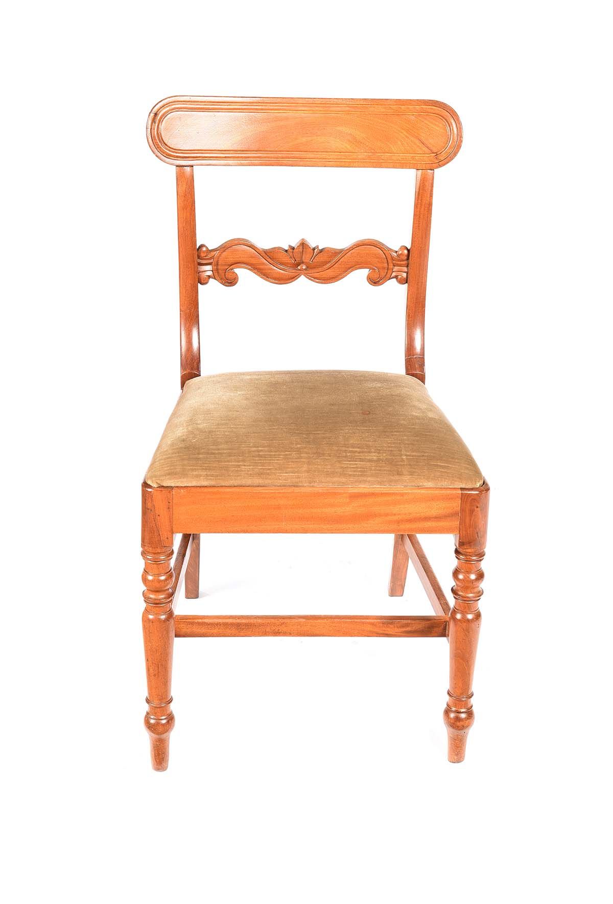 REGENCY MAHOGANY OCCASIONAL CHAIR at Ross's Online Art Auctions
