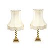 PAIR OF BRASS TABLE LAMPS at Ross's Online Art Auctions