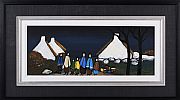 FAMILY IN THE VILLAGE by Irish School at Ross's Online Art Auctions