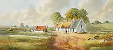COTTAGE, COUNTY ANTRIM by Robert B. Higgins at Ross's Online Art Auctions