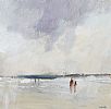 A STROLL ON THE BEACH by Tom Kerr at Ross's Online Art Auctions