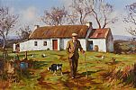 OFF TO THE SHEEP by Donal McNaughton at Ross's Online Art Auctions