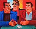 CARD PLAYERS by Graham Knuttel at Ross's Online Art Auctions