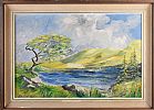 TREE BY THE LOUGH by Fischer at Ross's Online Art Auctions