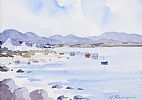 ROUNDSTONE, CONNEMARA by Marie Flanagan at Ross's Online Art Auctions