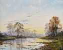 RIVER REFLECTIONS by Frank Fitzsimons at Ross's Online Art Auctions