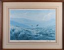 IRISH RED GROUSE IN THE MOURNE MOUNTAINS by Julian Friers RUA at Ross's Online Art Auctions